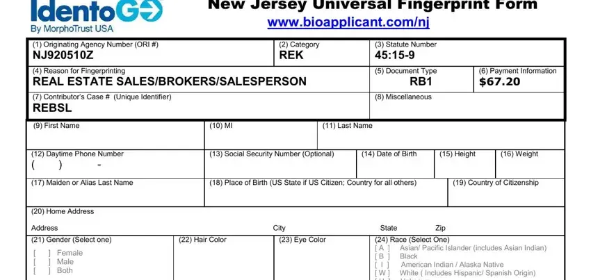 example of gaps in nj fingerprinting card nursing applicant