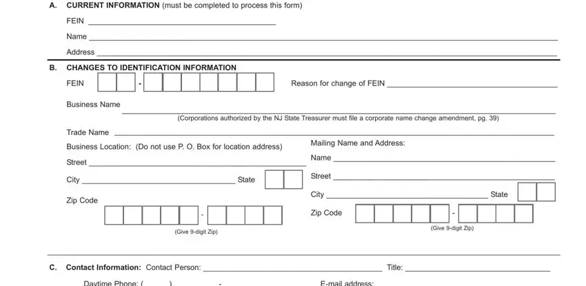 new jersey form change fields to fill out