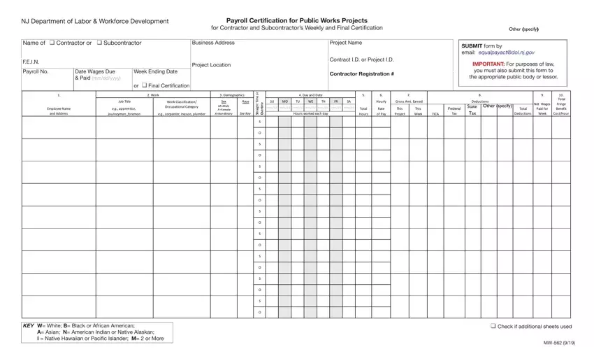 Nj Payroll Certification first page preview