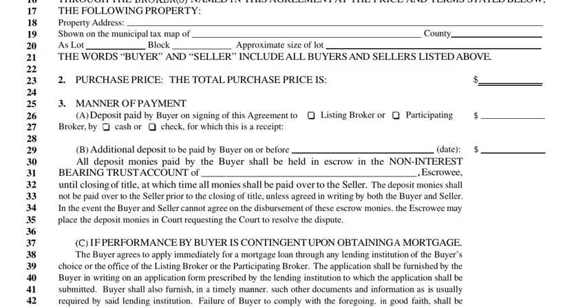 part 2 to filling out nj contract real estate