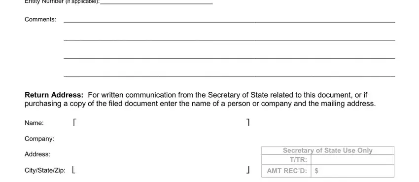 Filling in sec state form lp una 128 step 5