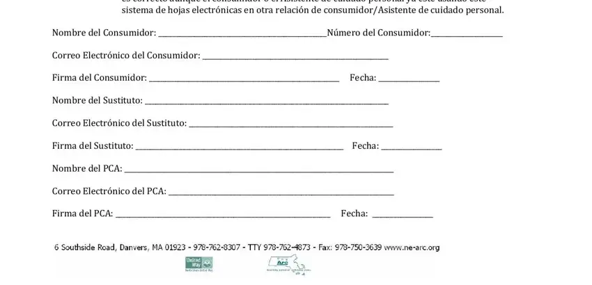 step 2 to filling out northeast arc timesheet