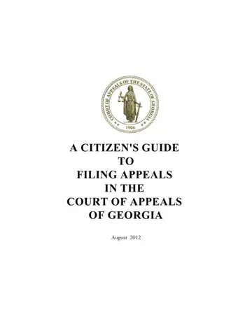 Notice Appeal Georgia Form Preview