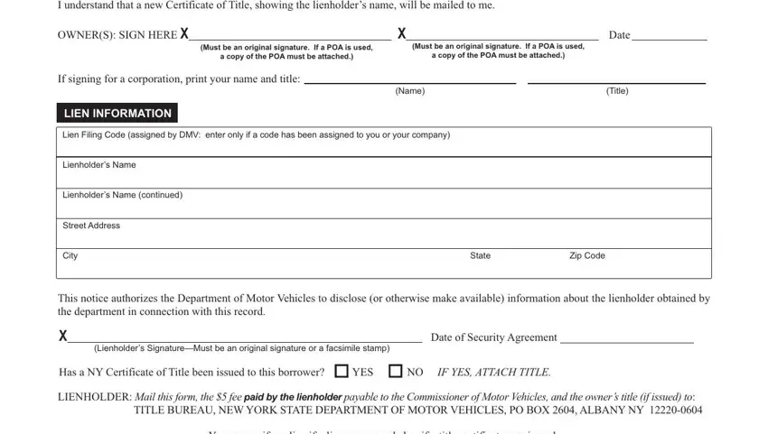 Filling out mv 901c step 2