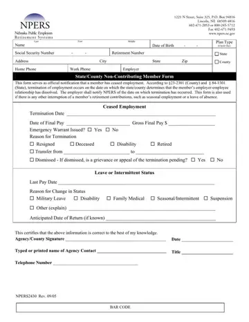 Npers2430 Form Preview