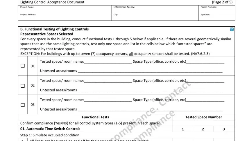 Entering details in california cec nrca stage 3