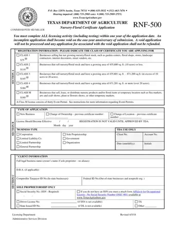 Nursery Certificate Form Preview