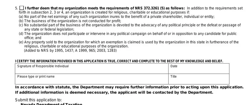 Completing nevada application sales tax part 4