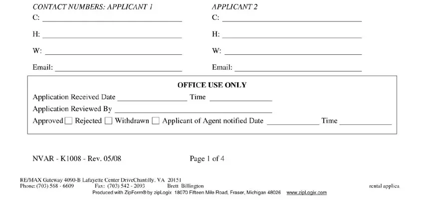 step 2 to completing nvar rental application pdf