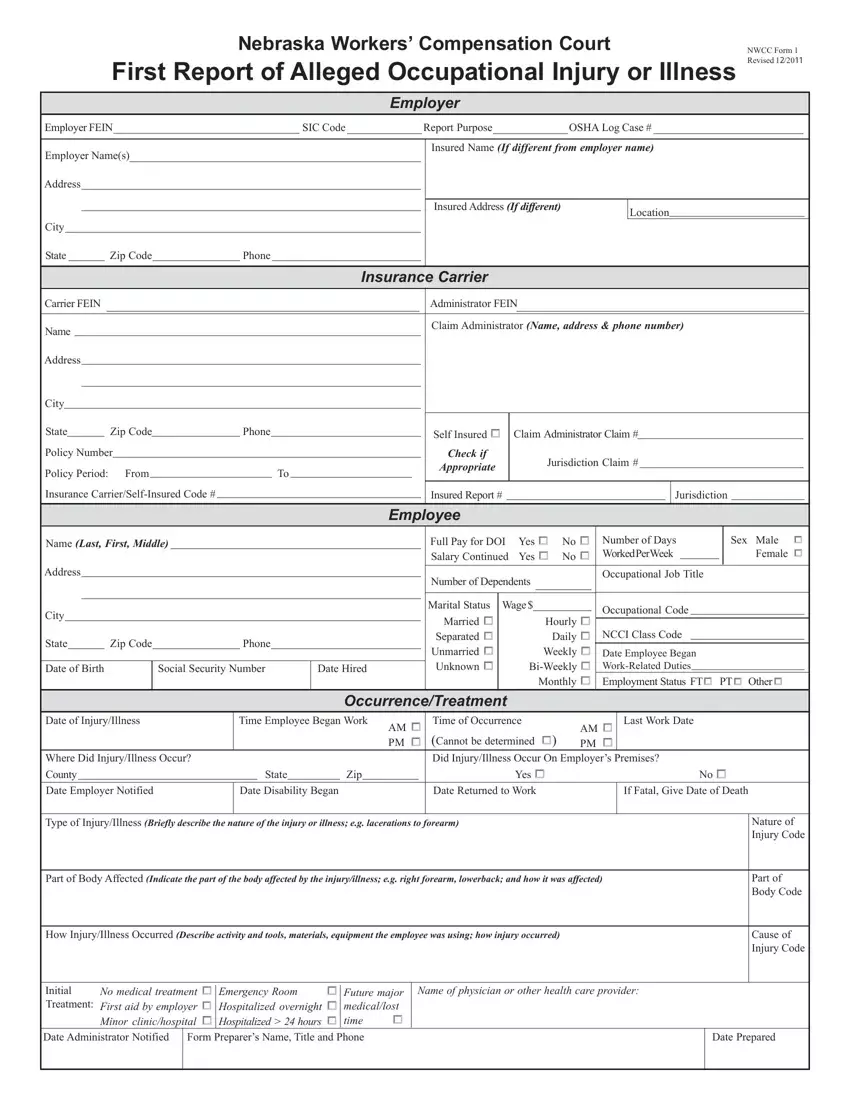 Nwcc Form 1 first page preview