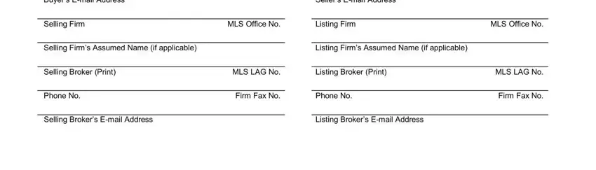 stage 3 to filling out mls purchase and sale agreement washington state