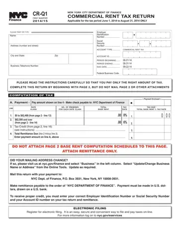 Ny Commercial Rent Tax Form Preview