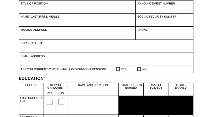 filling out ucs 5 application form part 1