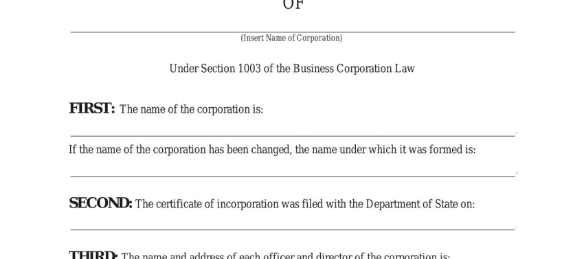 portion of blanks in ny certificate of dissolution form