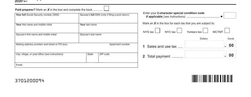 stage 1 to filling in printable nys form it 370