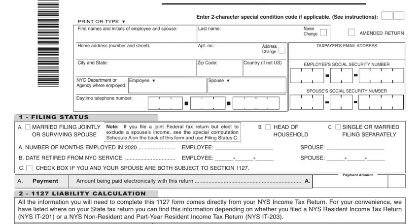 Nyc 1127 Form ≡ Fill Out Printable PDF Forms Online