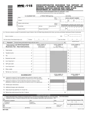 Nyc 115 Form Preview