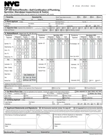 Nyc Op 98 Form Preview