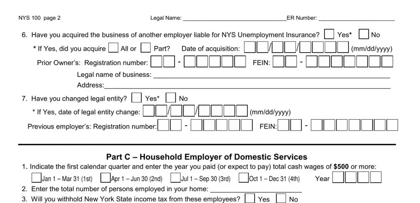 part 4 to filling out nys 100