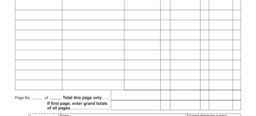 Filling in nys 45 att printable form stage 2