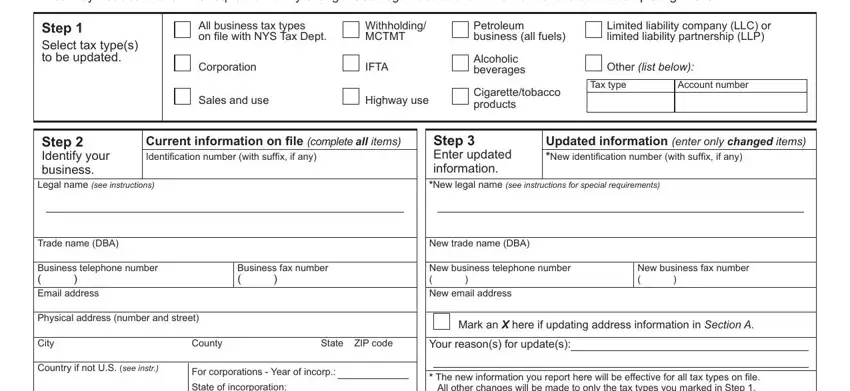 nys form 95 gaps to fill out