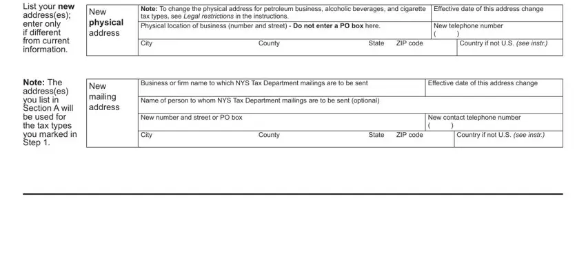 Completing nys form 95 stage 5