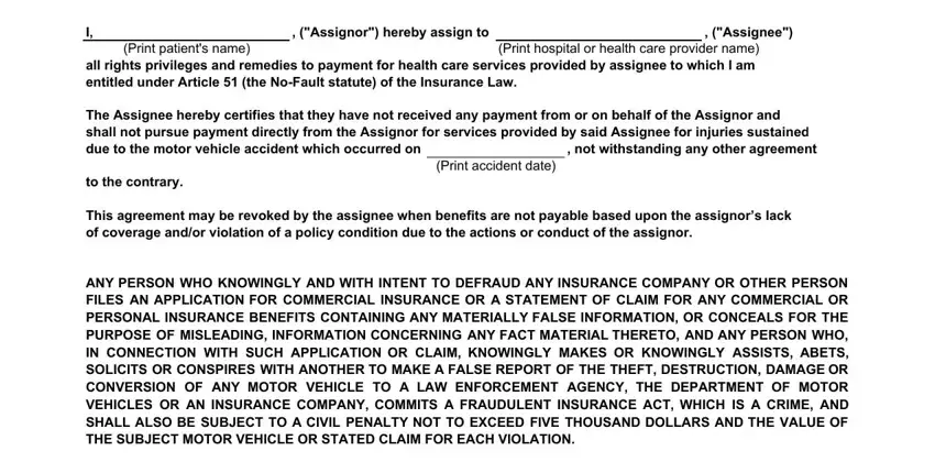 entering details in nys nf aob step 1