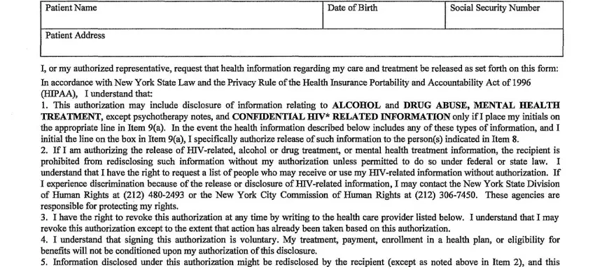 part 1 to filling in hipaa form 960 fillable