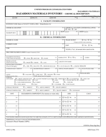 Oes Form 2731 Preview