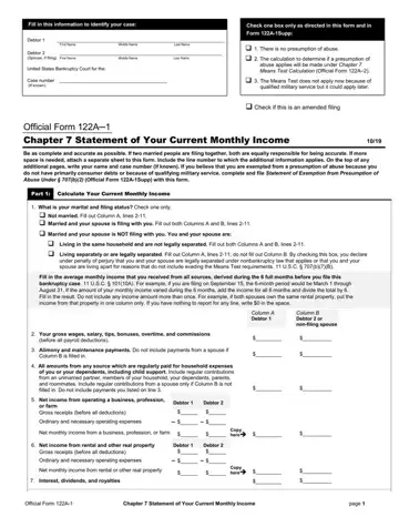 Official Form 122A 1 Preview