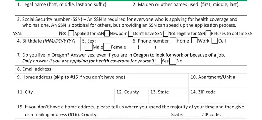 step 2 to entering details in oha plan