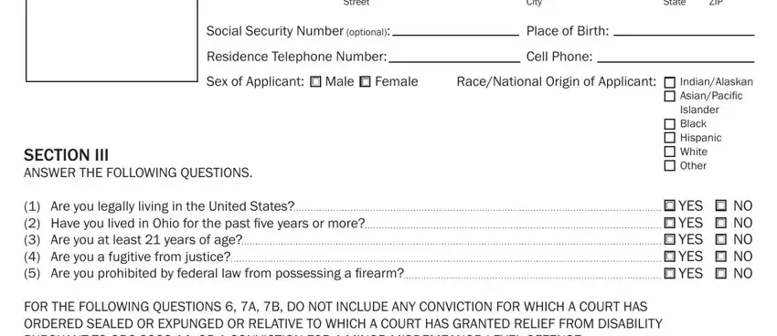 Completing ohio concealed carry renewal step 2