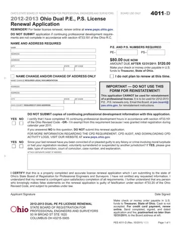Ohio Form 4011 D Preview