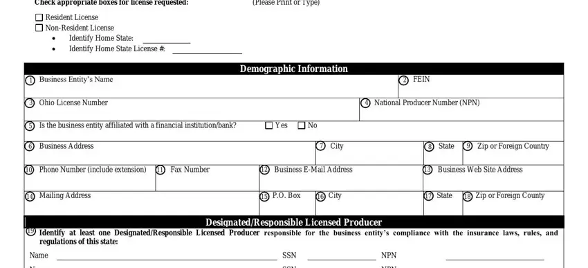 Ohio Form Ins3213 blanks to fill in