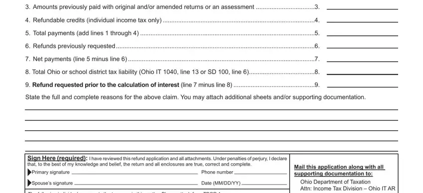 Filling in Ohio Form It Ar step 2