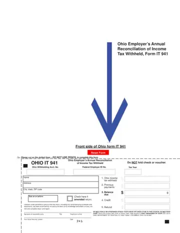 OHIO IT 941 Form Preview