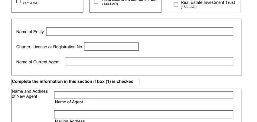 part 5 to completing agent form must