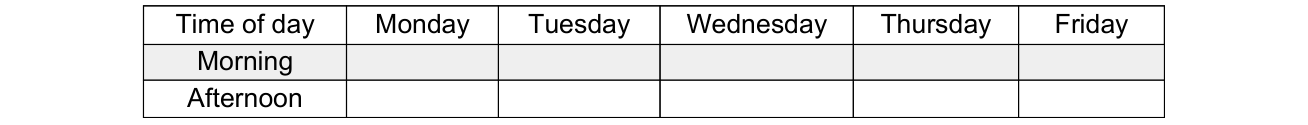 Form 08MP001E example filled out, schedule My Interview