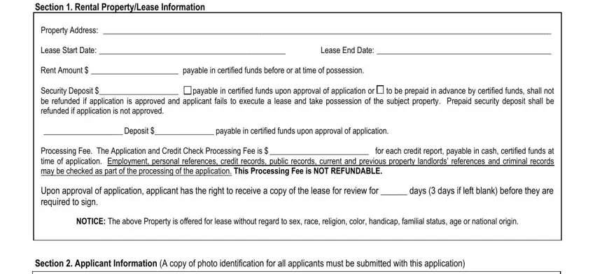 completing oklahoma real estate commission residential lease application step 1