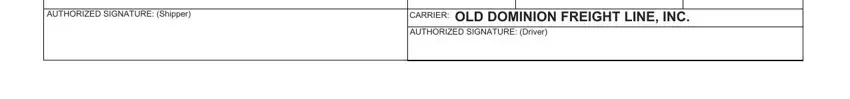 old dominion bill of lading pdf SHIPPER, DATE, HURECEIVED, TRAILERNO, and AUTHORIZEDSIGNATUREShipper fields to fill
