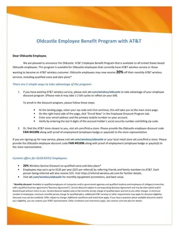 Oldcastle Benegit Program Form Preview