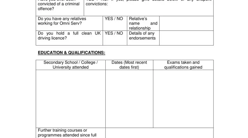 Finishing airport online form part 3