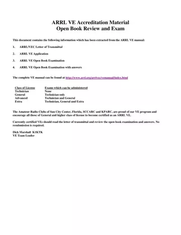 Open Book Review Preview