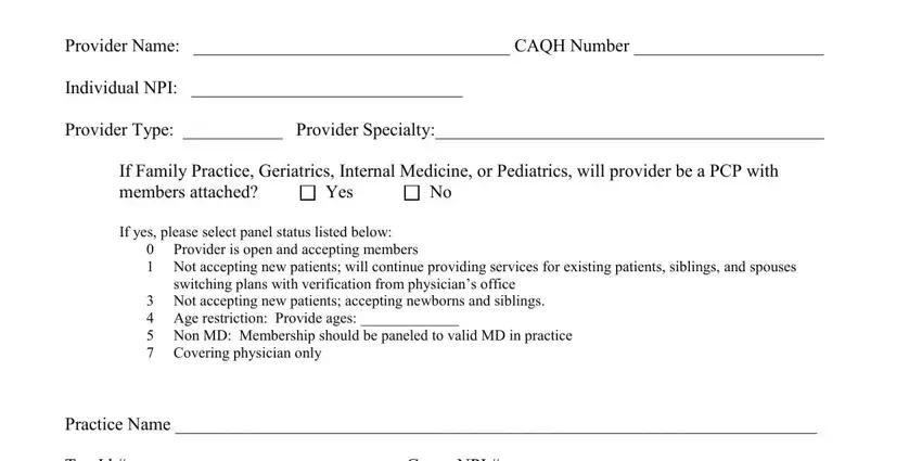 stage 2 to filling out traning on credentialing