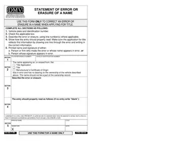 Oregon DMV Form Preview