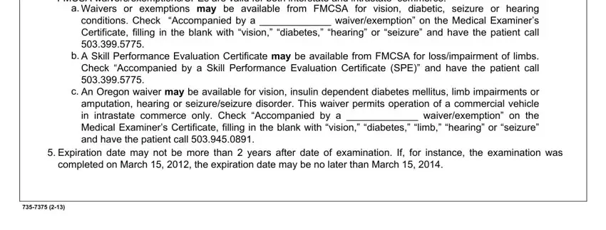 oregon cdl medical card requirements Please ensure you have positively, Waivers or exemptions may be, and Expiration date may not be more blanks to complete