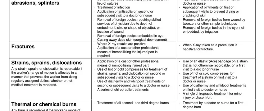 portion of fields in oregon form 801