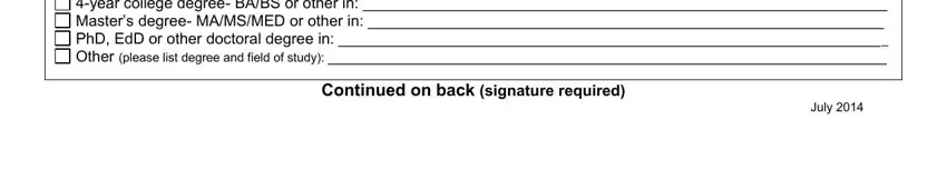 Oregon Registry Enrollment Form Continuedonbacksignaturerequired, and July blanks to insert