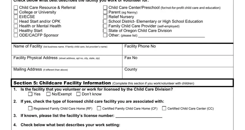 stage 4 to entering details in Oregon Registry Enrollment Form