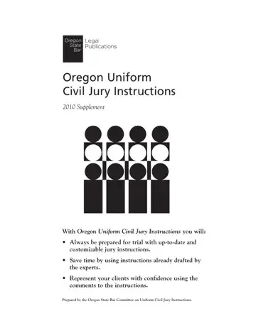 Oregon Uniform Civil Jury Form Preview
